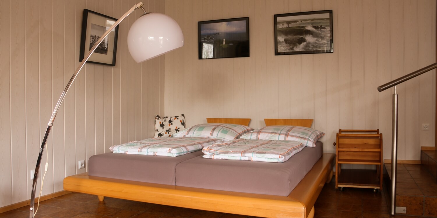 Wohnzimmer Schlafzimmer Ferienwohnung Apartment Muggensturm